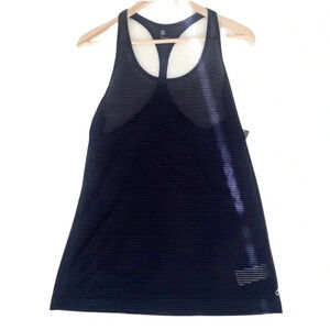 NWT GapFit Sheer Navy Ribbed Athletic Tank